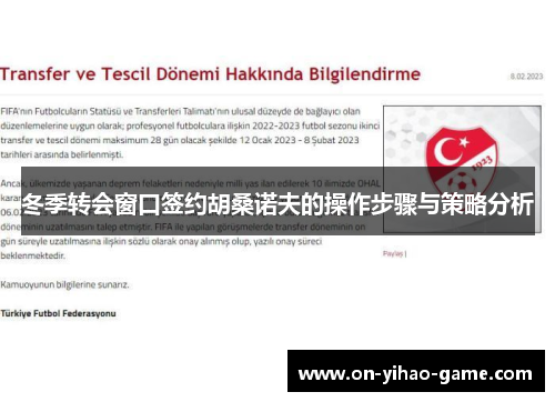 冬季转会窗口签约胡桑诺夫的操作步骤与策略分析